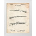 thumbnail image 1 of Borders, Cole 19x24 White Modern Wood Framed Museum Art Print Titled - PP754-Vintage Parchment Browning Auto 5 Shotgun 1900 Patent Poster, 1 of 4