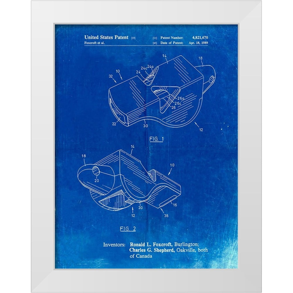 Borders, Cole 19x24 White Modern Wood Framed Museum Art Print Titled ...