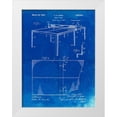 thumbnail image 1 of Borders, Cole 19x24 White Modern Wood Framed Museum Art Print Titled - PP92-Faded Blueprint Table Tennis Patent Poster, 1 of 4