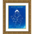 thumbnail image 1 of Borders, Cole 25x32 Gold Ornate Wood Framed with Double Matting Museum Art Print Titled - PP1067-Faded Blueprint Stocking Holder Poster, 1 of 4