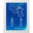 thumbnail image 1 of Borders, Cole 25x32 White Modern Wood Framed Museum Art Print Titled - PP1034-Faded Blueprint Sig Sauer P220 Pistol Patent Poster, 1 of 4