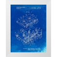 thumbnail image 1 of Borders, Cole 25x32 White Modern Wood Framed Museum Art Print Titled - PP1104-Faded Blueprint Toshiba Cassette Tape Recorder Patent Poster, 1 of 4