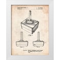 thumbnail image 1 of Borders, Cole 25x32 White Modern Wood Framed Museum Art Print Titled - PP714-Vintage Parchment Atari Controller Patent Poster, 1 of 4