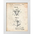 thumbnail image 1 of Borders, Cole 25x32 White Modern Wood Framed Museum Art Print Titled - PP920-Vintage Parchment Lego Building Kit Blocks Patent Poster, 1 of 4