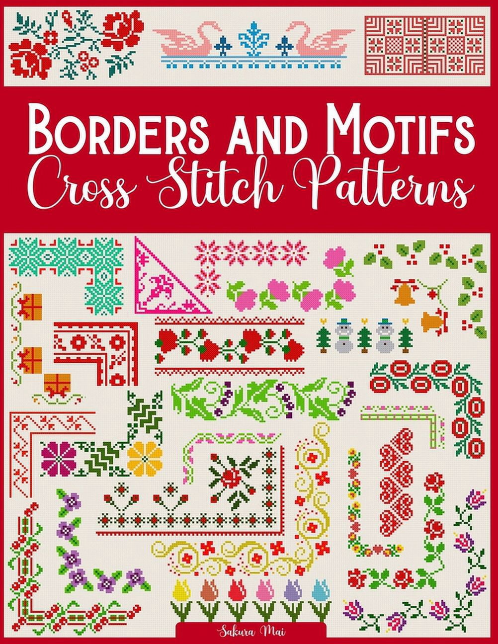 Borders and Motifs Cross Stitch Patterns: 200+ Modern Easy Designs ...