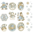 thumbnail image 1 of Borders Unlimited 10022 Happy Snowmen Applique Wall Decal Stickers, Super Jumbo, 1 of 1