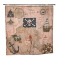 thumbnail image 1 of Borders Unlimited 70020 Pirates Treasure - Map Shower Curtain, 1 of 2