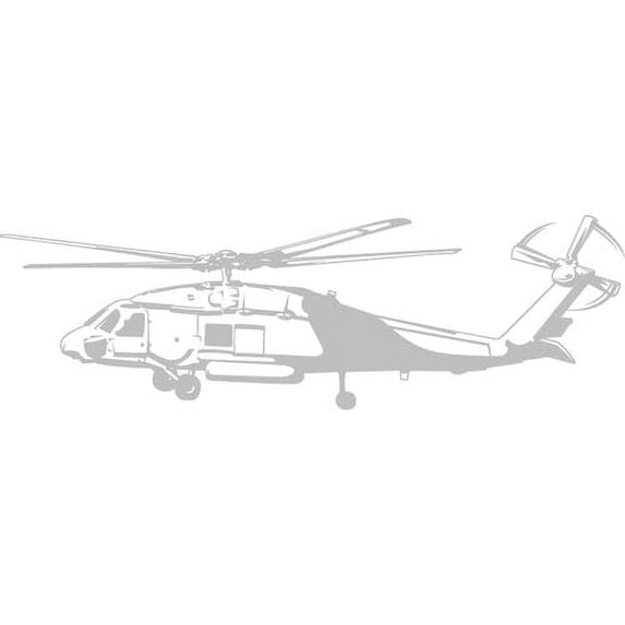 Borders Unlimited Camo Hellicopter Sudden Shadow Wall Decal