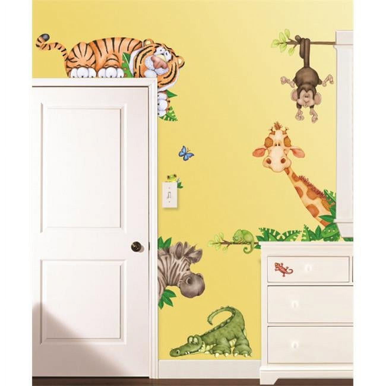 Jungle Animal Reusable Wall Stickers for Kids' Nursery