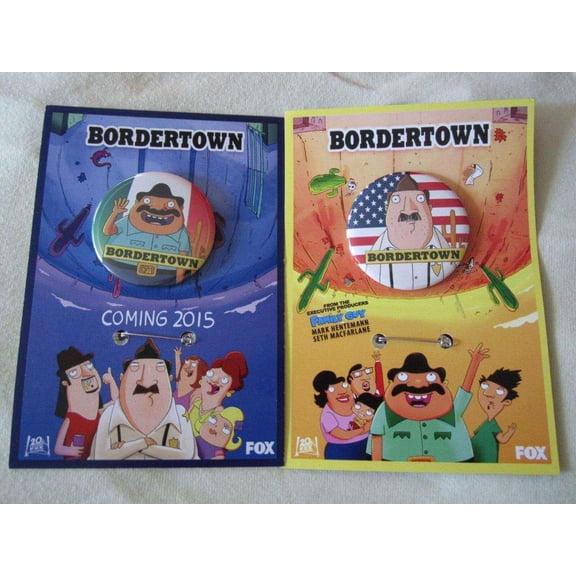 Bordertown 2014 San Diego Comic-Con set of 2 Buttons or Pins
