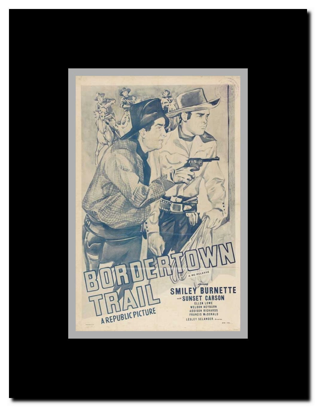 Bordertown Trail Framed Movie Poster