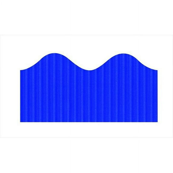 Bordette 067119 Pacon Scalloped Decorative Border, Royal Blue