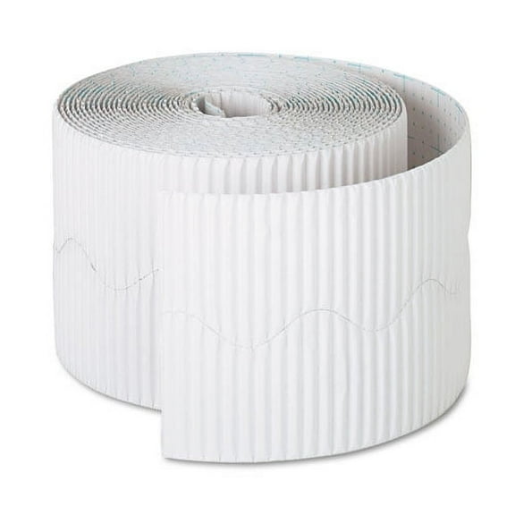 Bordette Decorative Border, 2.25" X 50 Ft Roll, White | Bundle of 2 Rolls