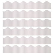 Bordette Decorative Border, White, 2-1/4" x 50', 6 Rolls