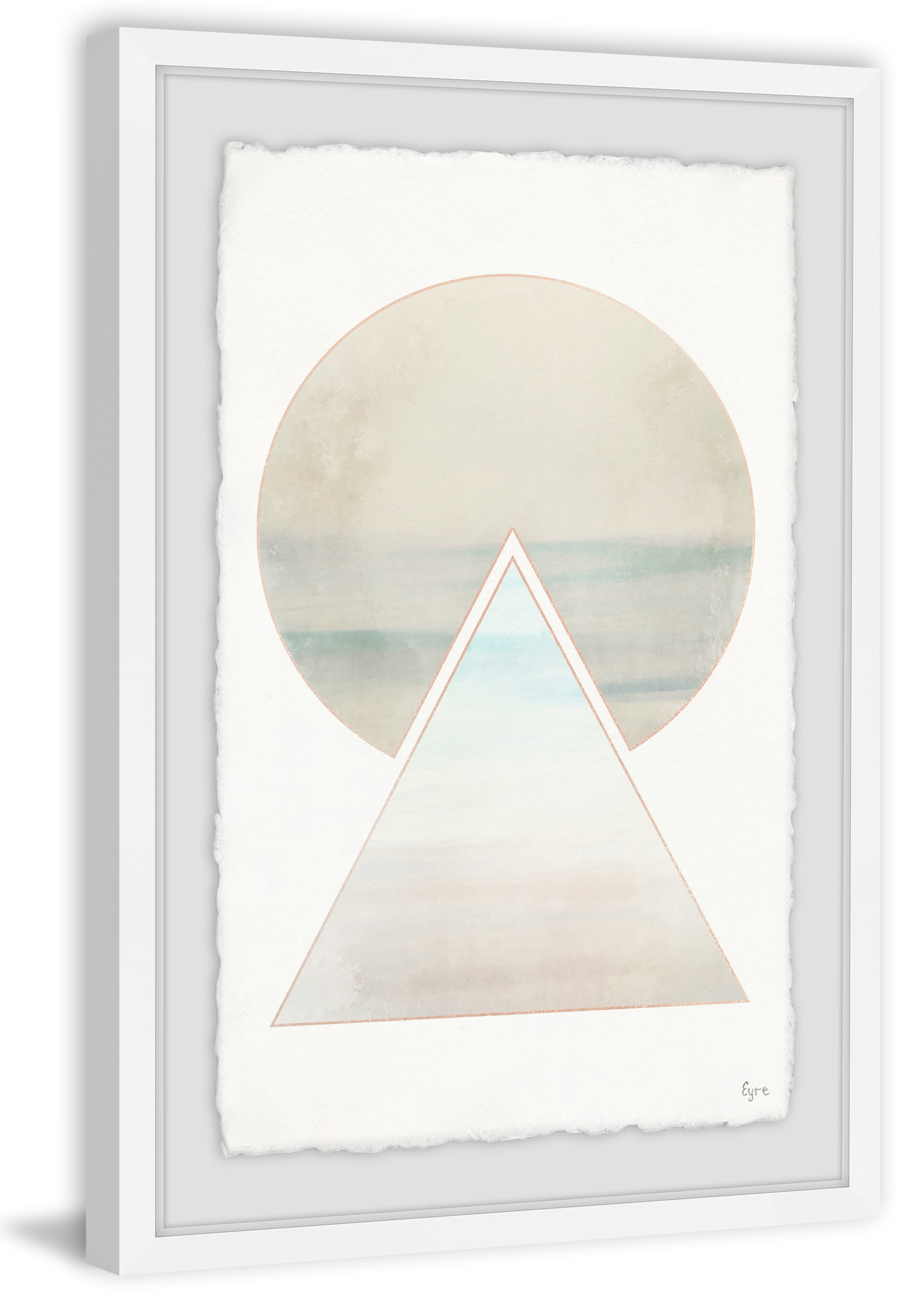 Bords Gris Framed Painting Print