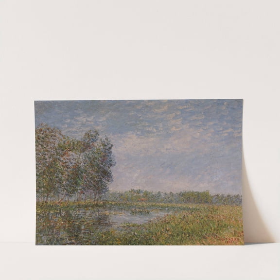 Bords de l’Eure, Normandie (Banks of the Eure, Normandy)Â&nbsp; by Gustave Loiseau - livingroom bedroom office dining room - 9x12 - High Quality Wall Art Poster Print Decor - UNFRAMED