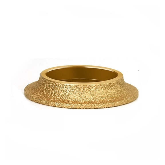 Bore 20mm Diameter 3inch 75mm Dry Vacuum Brazed Diamond Grinding Wheel Demi-bullnose Edge Marble Edging Profile Grinding Disc ,Wear-Resistant Material