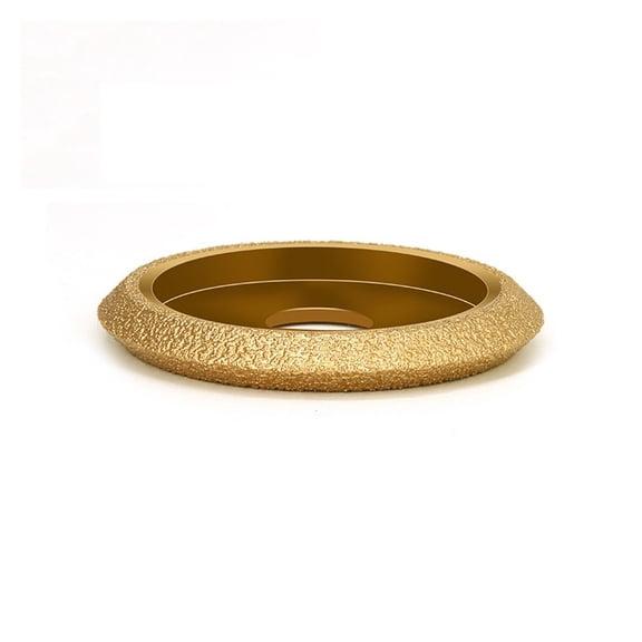 Bore 20mm Diameter 3inch 75mm Dry Vacuum Brazed Diamond Grinding Wheel Demi-bullnose Edge Marble Edging Profile Grinding Disc ,Wear-Resistant Material
