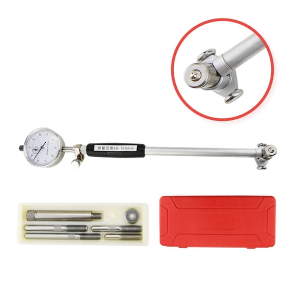 Bore Dial Indicator Measuring Rod Inner Diameter Dial Indicator Micrometer Woodworking Measuring Tool 18-35-50-160mm ,Very Versatile