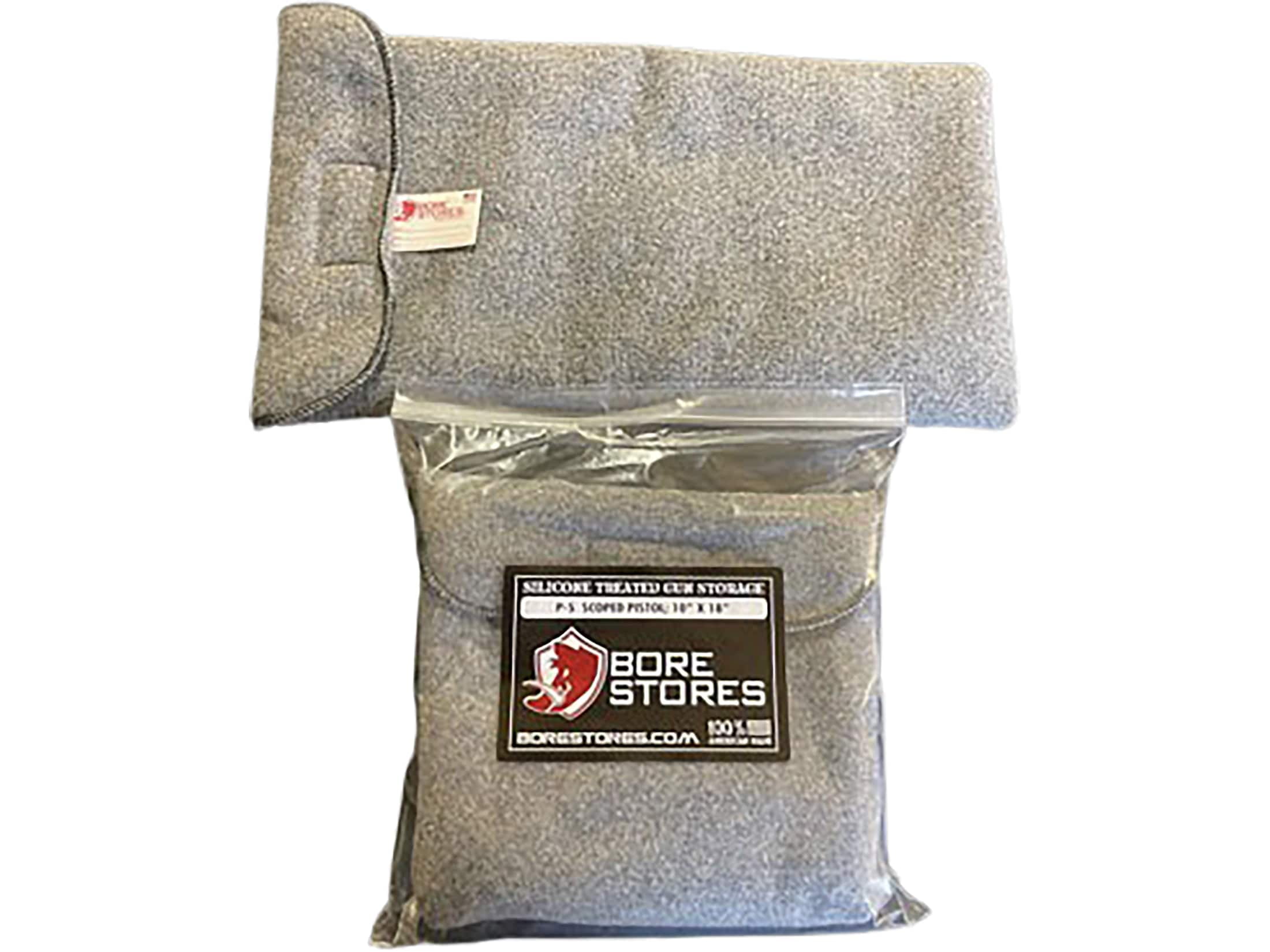 Bore Stores Silicone-Treated Scoped Pistol Case 18" x 10" Gray