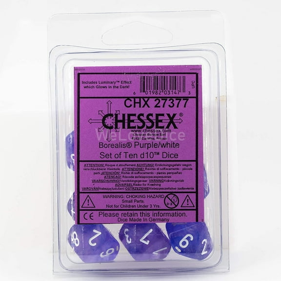 Borealis Prpl/Wht Luminary Set Ten D10