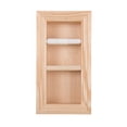 thumbnail image 1 of Boreas Recessed Solid Wood Double Toilet Paper Holder 7 x 14.5 - Unfinished, 1 of 5