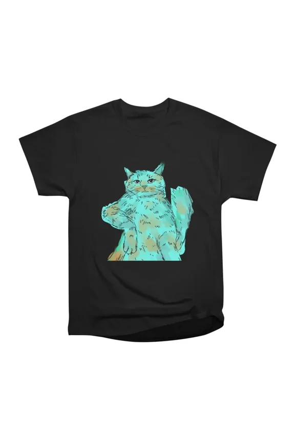 Bored Cat Meme T-Shirt Tee Gift For Him Merch For Her Apparel For Friend