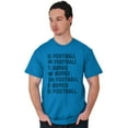 thumbnail image 1 of Bored Football Sport Schedule Men's Graphic T Shirt Tees Brisco Brands 3X, 1 of 6