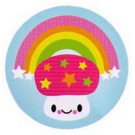 Bored Inc. Mushroom Rainbow Button BB3992