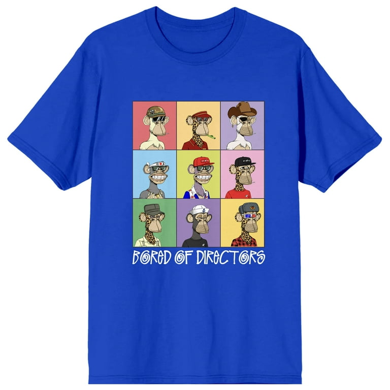 Bored Of Directors Colorful Boxes Crew Neck Short Sleeve Royal