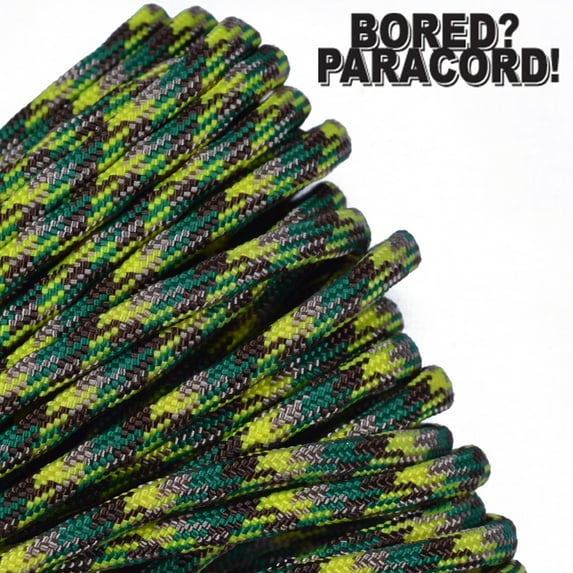 Bored Paracord Brand 550 lb Type III Paracord - Anaconda 10 Feet
