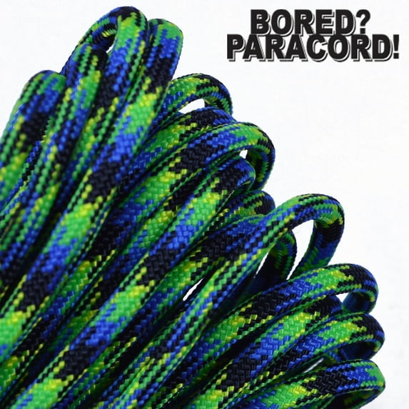Bored Paracord Brand 550 lb Type III Paracord - Aquatica 1000 Feet
