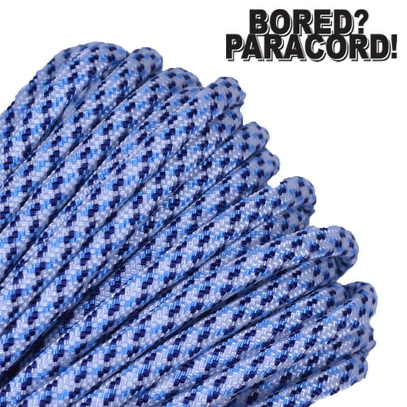 Bored Paracord Brand 550 lb Type III Paracord - Arctic Digital Camo 10 Feet
