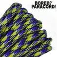 thumbnail image 1 of Bored Paracord Brand 550 lb Type III Paracord - Barney's Neon Nightmare 50 Feet, 1 of 1