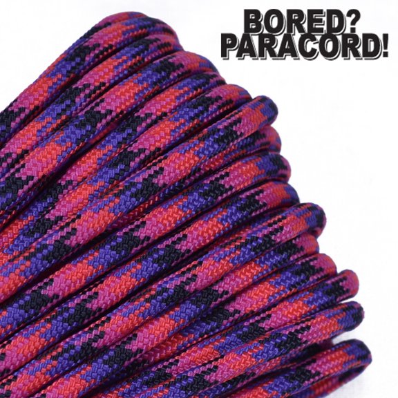 Bored Paracord Brand 550 lb Type III Paracord - Candy Snake 10 Feet