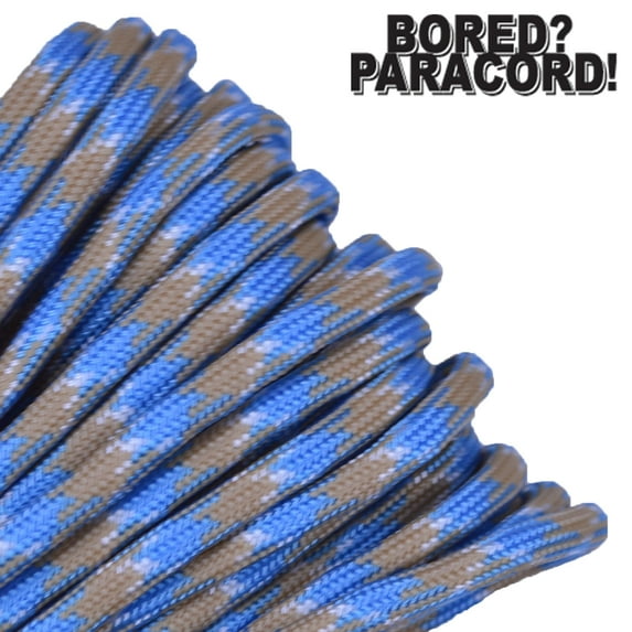 Bored Paracord Brand 550 lb Type III Paracord - Carolina Beach 50 Feet