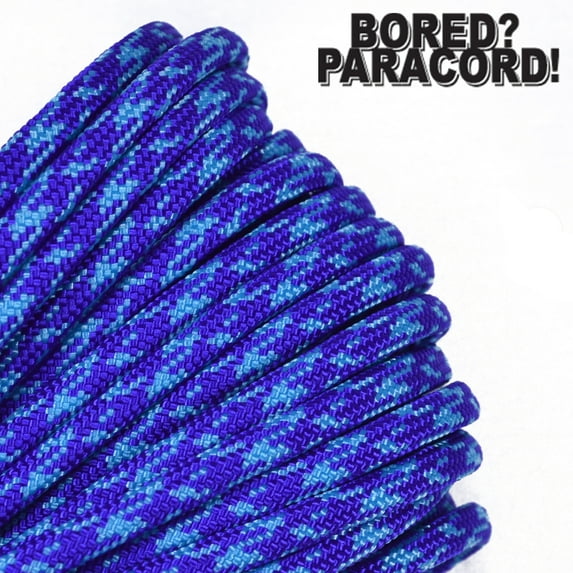 Bored Paracord Brand 550 lb Type III Paracord - Chill 10 Feet