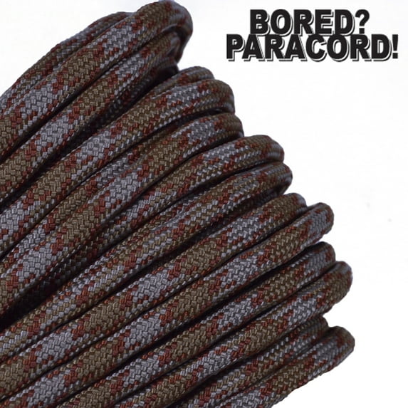 Bored Paracord Brand 550 lb Type III Paracord - Copperhead 50 Feet