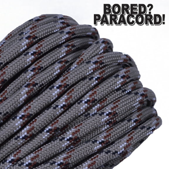 Bored Paracord Brand 550 lb Type III Paracord - Desert Camo 10 Feet