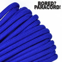Bored Paracord Brand 550 lb Type III Paracord - Electric Blue 50 Feet
