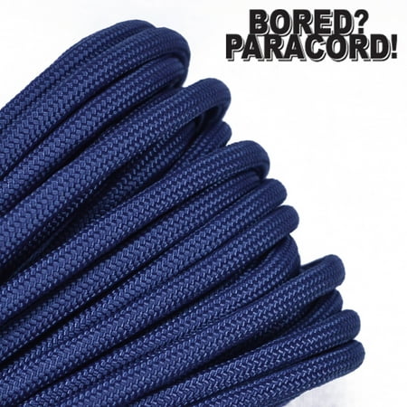Bored Paracord Brand 550 lb Type III Paracord - FS Navy 10 Feet