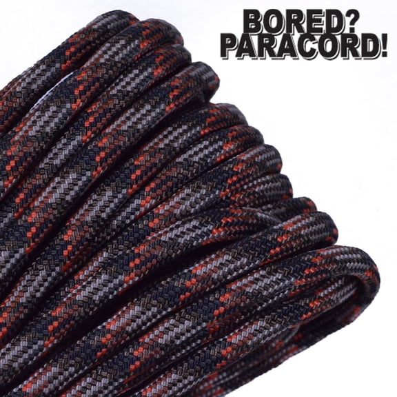 Bored Paracord Brand 550 lb Type III Paracord - Fall Camo 1000 Feet