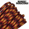 thumbnail image 1 of Bored Paracord Brand 550 lb Type III Paracord - Flame 100 Feet, 1 of 1