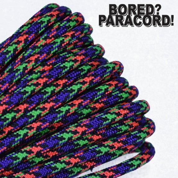 Bored Paracord Brand 550 lb Type III Paracord - Hyper 100 Feet
