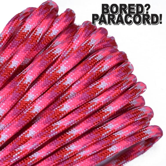 Bored Paracord Brand 550 lb Type III Paracord - Lovespell 1000 Feet