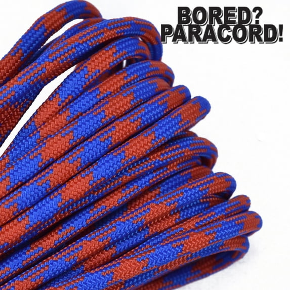Bored Paracord Brand 550 lb Type III Paracord - Mets 10 Feet