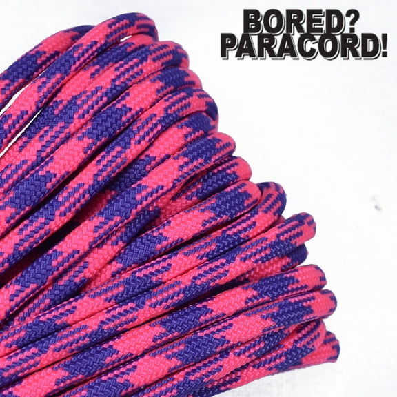 Bored Paracord Brand 550 lb Type III Paracord - Nerds 50 Feet