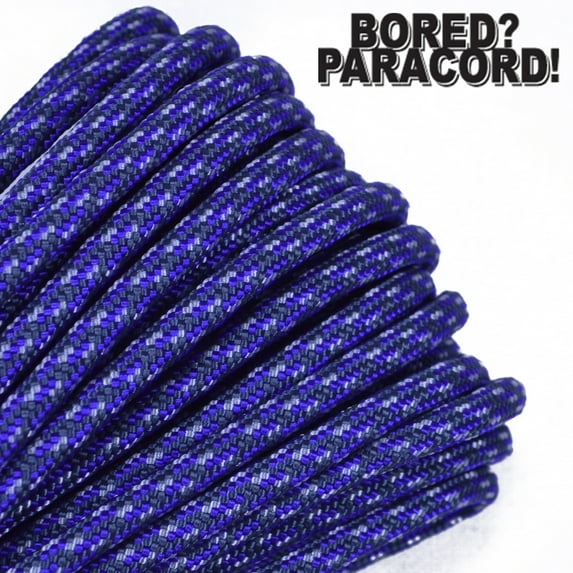Bored Paracord Brand 550 lb Type III Paracord - Purple Rain 100 Feet