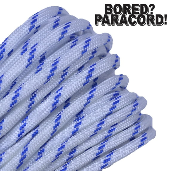 Bored Paracord Brand 550 lb Type III Paracord - Racing Stripes 50 Feet
