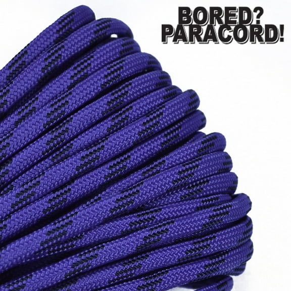 Bored Paracord Brand 550 lb Type III Paracord - Raven 10 Feet